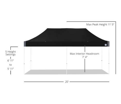 04. Vantage™ 3.0 x 6.0 m Ατσάλινος σκελετός